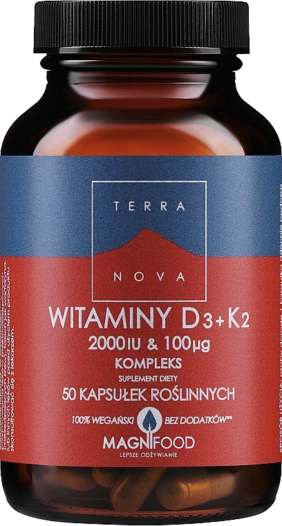 Dietary Supplement - Terranova Vitamin D3+K2 2000 Complex — photo N1