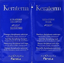 Fragrances, Perfumes, Cosmetics Damaged Hair Reconstruction Sample Kit - Fanola Keraterm (shmp/15ml + mask/15ml)