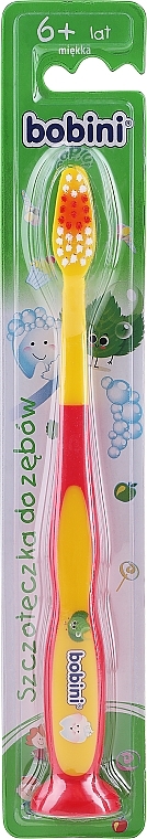 Kids Toothbrush, 6+ years, yellow-red - Bobini — photo N8