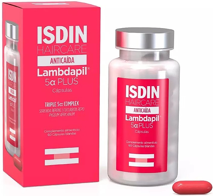 Anti Hair Loss Dietary Supplement, capsules - Isdin Lambdapil 5a Plus Anti Hair Loss — photo N1