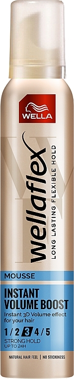 Hair Foam - Wella Wellaflex Instant Volume Boost Mousse — photo N2