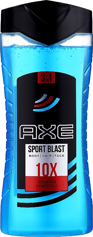 Shower Gel-Shampoo "Sport Blast" - Axe Re-Energise After Sport Body And Hair Shower Gel Sport Blast — photo N3