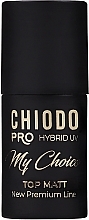 Matte Hybrid Top Coat - Chiodo Pro Hybrid UV Top Matt My Choice — photo N1