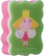 Bath Sponge 'Ben & Holly', green+pink - Suavipiel Ben & Holly Bath Sponge — photo N1