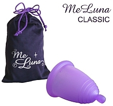 Menstrual Cup with Ball Handle, XL-size, purple - MeLuna Classic Menstrual Cup — photo N2