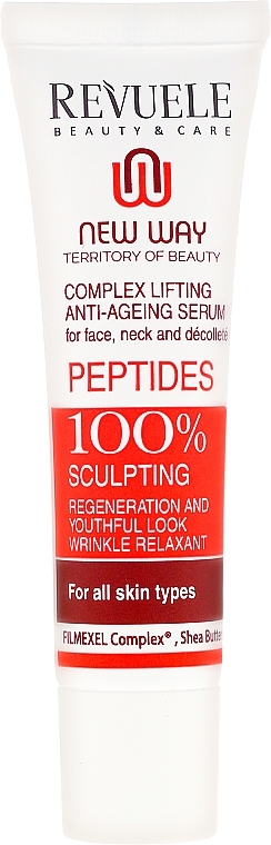 Face Serum - Revuele Peptide Anti-Wrinkle Aging Serum Hydrate Lift Firming Skin — photo N2