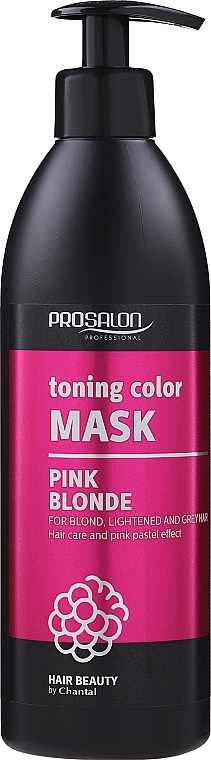 Toning Color Hair Mask - Prosalon Toning Color Mask Pink Blonde — photo N1