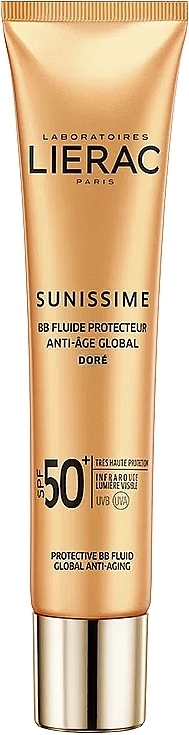 Toning Facial Sun Fluid SPF 50+ - Lierac Sunissime BB Fluide Protecteur — photo N1