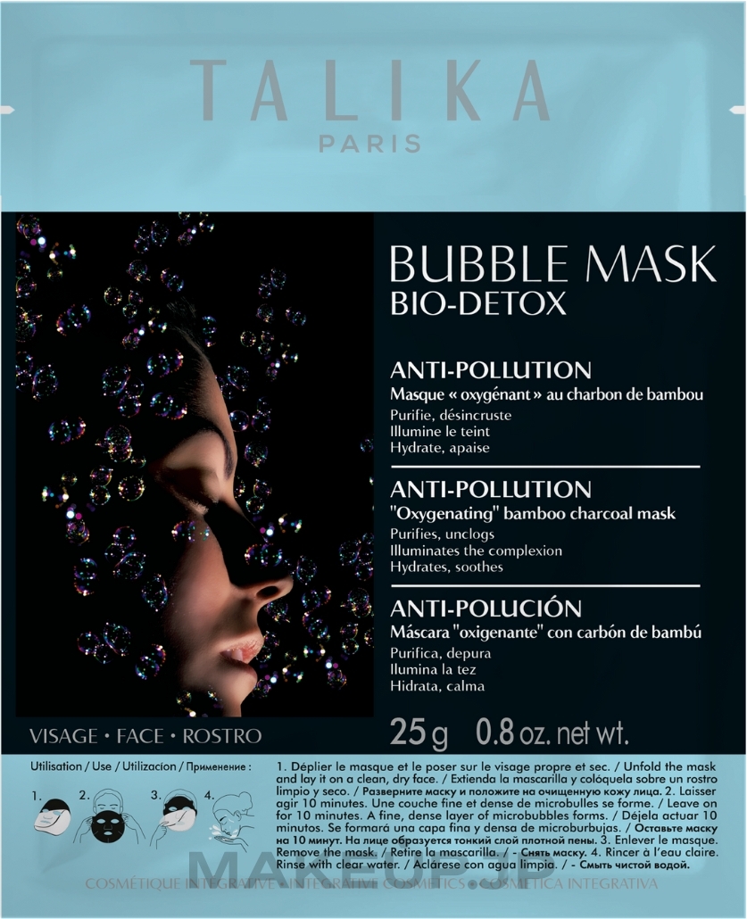 Anti-Pollution Mask - Talika Bubble Mask Bio-Detox — photo 25 g