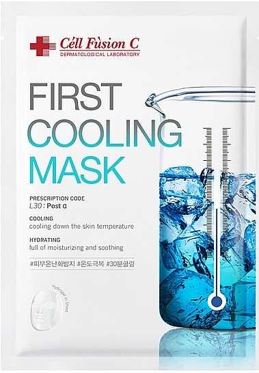 Refreshing Hydrogel Mask for Irritated Skin - Cell Fusion C First Cooling Mask — photo N1