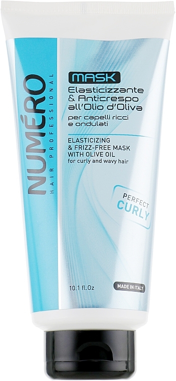 Olive Oil Wavy Hair Mask - Brelil Numero Elasticizing Mask — photo N11