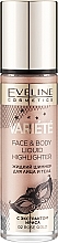 Liquid Highlighter - Eveline Cosmetics Variete Face & Body Liquid Highlighter — photo N1