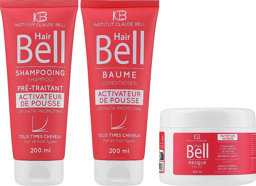 Set - Institut Claude Bell Hairbell Gift Mask (shmp/200ml + h/cond/200ml + h/mask/250ml) — photo N1