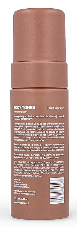 Self-Tanning Foam - Body Tones Self-Tanning Foam Dark — photo N14