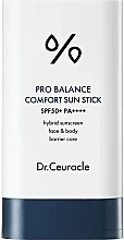 Fragrances, Perfumes, Cosmetics Probiotic Face & Body Sunscreen Stick - Dr. Ceuracle Pro Balance Comfort Sun Stick SPF50+ PA + + + +