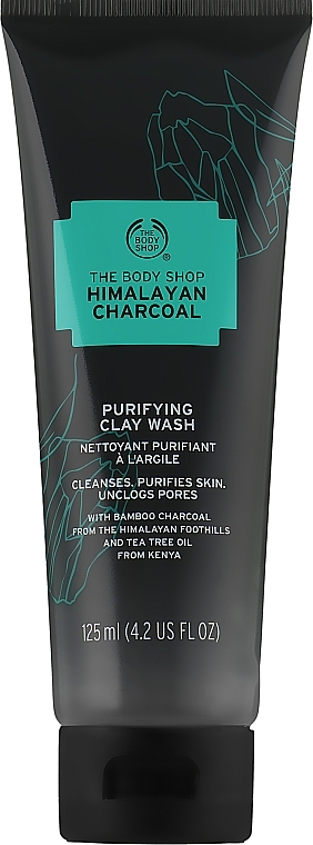 Cleansing Clay Gel "Himalayan Charcoal" - The Body Shop Charcoal Clay Wash — photo N1