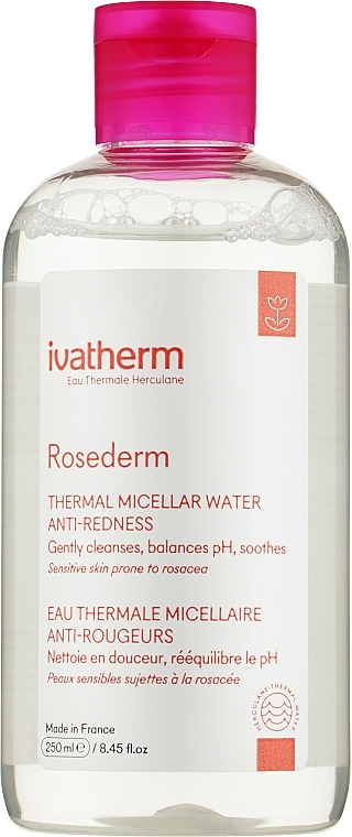 Micellar Face Lotion - Ivatherm Rosederm Anti-Redness Micellar Lotion — photo N1