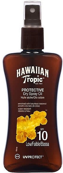 Protective Dry Oil - Hawaiian Tropic Protective Dry Spray Sun Oil SPF 10 — photo N1