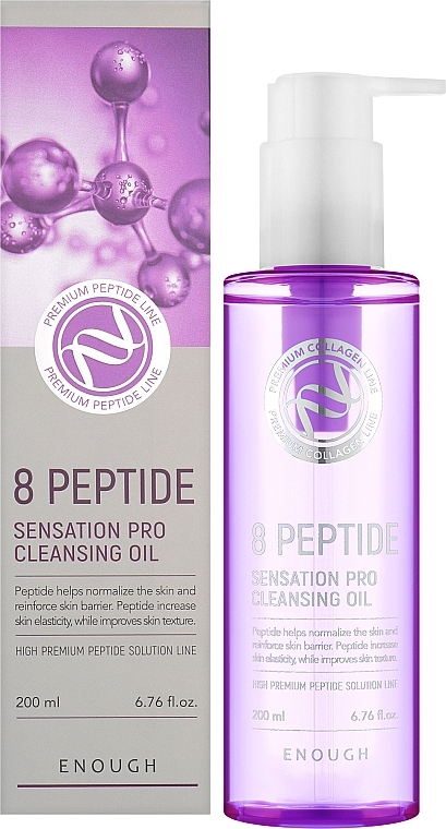 Hydrophilic Oil with Peptides - Enough 8 Peptide Sensation Pro Cleansing Oil — photo N2