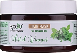 Damaged Hair Mask - Eco U Hair Mask Herbal Vinegar For Damaged Hair — photo N3