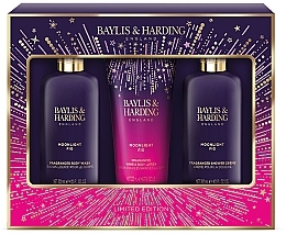 Fragrances, Perfumes, Cosmetics Set - Baylis & Harding Moonlight Fig Luxury Bathing Essentials Gift Set (sh/gel/300ml + sh/cr/300ml + h/b/lot/200ml)