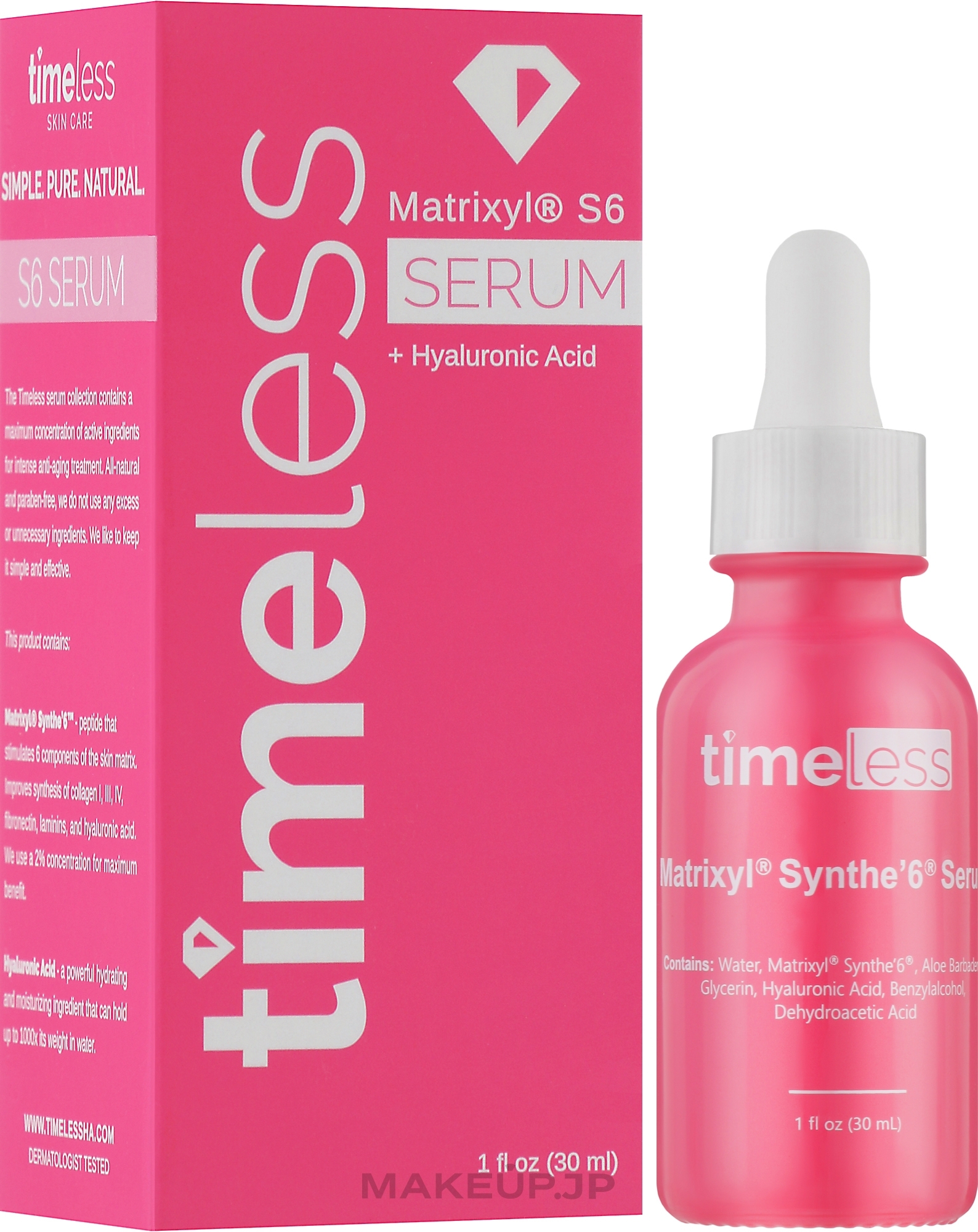 Peptide Face Serum - Timeless Skin Care Matrixyl Synthe'6 Serum — photo 30 ml