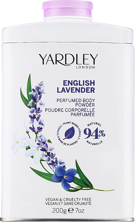 Yardley English Lavender Perfumed Body Powder 94% Natural - Perfumed Body Powder — photo N1