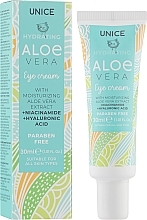 Aloe Vera Eye Cream - Unice Hydrating Aloe Vera Eye Cream — photo N2