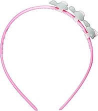 Bunny Hair Hoop, d-047, grey - Dini Kids — photo N1