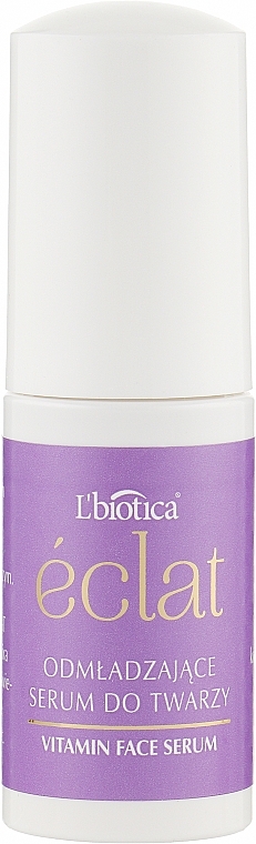 Rejuvenating Face Serum with Vitamin C, Retinol, Coenzyme Q10 - L'biotica Eclat Glow Serum Rejuvenating Face Serum — photo N10