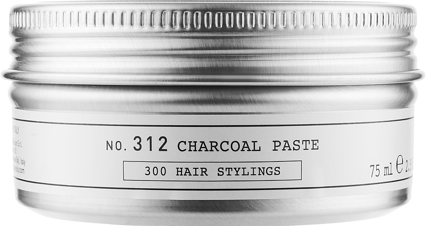 Medium Hold Charcoal Hair Paste - Depot 312 Chorcoal Paste — photo N1
