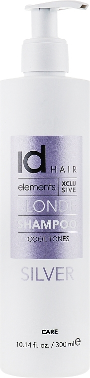 Shampoo for Bleached & Blonde Hair - idHair Elements XCLS Blonde Silver Shampoo — photo N1