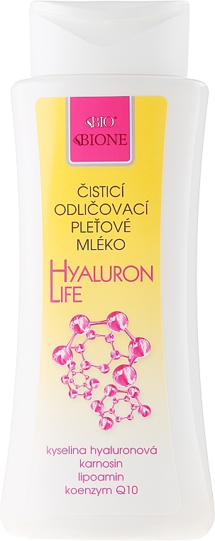 Cleansing Face Milk - Bione Cosmetics Hyaluron Life Cleansing Make-Up Removal — photo N1