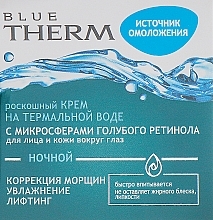 Fragrances, Perfumes, Cosmetics Face & Eye Night Cream with Thermal Water - Vitex Blue Therm