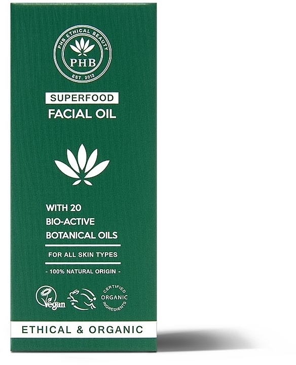 Face Oil - PHB Ethical Beauty Superfood Facial Oil — photo N2