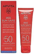 Seaweed & Propolis Face Sun Cream - Apivita Bee Sun Safe Anti-Spot & Anti-Age Defense Face Cream SPF 50 — photo N3