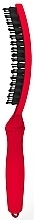 Hair Brush, red - Olivia Garden Finger Brush Amour Edition Passion Red — photo N2