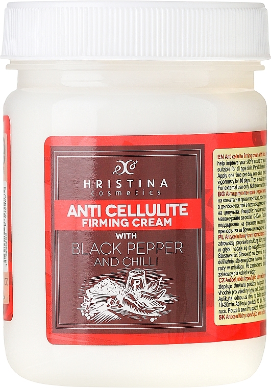 Anti-Cellulite Black Pepper Cream - Hristina Cosmetics Anti Cellulite Firming Cream — photo N2