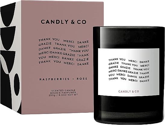 Scented Candle - Candly & Co No.7 Thank you. Merci. Danke. Grazie. Scented Candle — photo N1