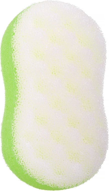 Massage Body Sponge 'Motyl', green - Sanel — photo N1
