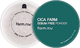 Fragrances, Perfumes, Cosmetics FarmStay Cica Farm Sebum Free Finish Powder - Mattifying Loose Powder with Centella