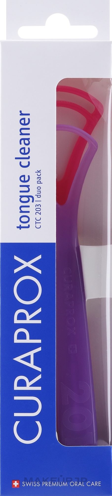 Tongue Cleaner Set CTC 203, pink + purple - Curaprox Tongue Cleaner — photo 2 szt.