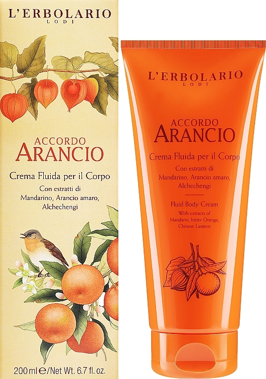 L'Erbolario Accordo Arancio Fluid Body Cream - Body Cream Fluid — photo N2