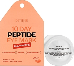 Rejuvenating Hydrogel Eye Patch - Petitfee 10 Days Peptide Eye Mask — photo N1