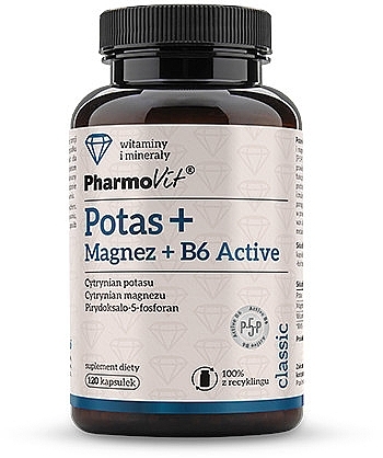 Dietary Supplement 'Potassium + Magnesium + B6' - Pharmovit Potassium + Magnesium + B6 Active — photo N5