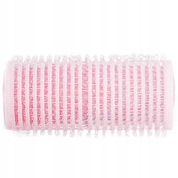 Velcro Curlers with Foam Base, d24 mm, pink, 12 pieces - Xhair — photo N1