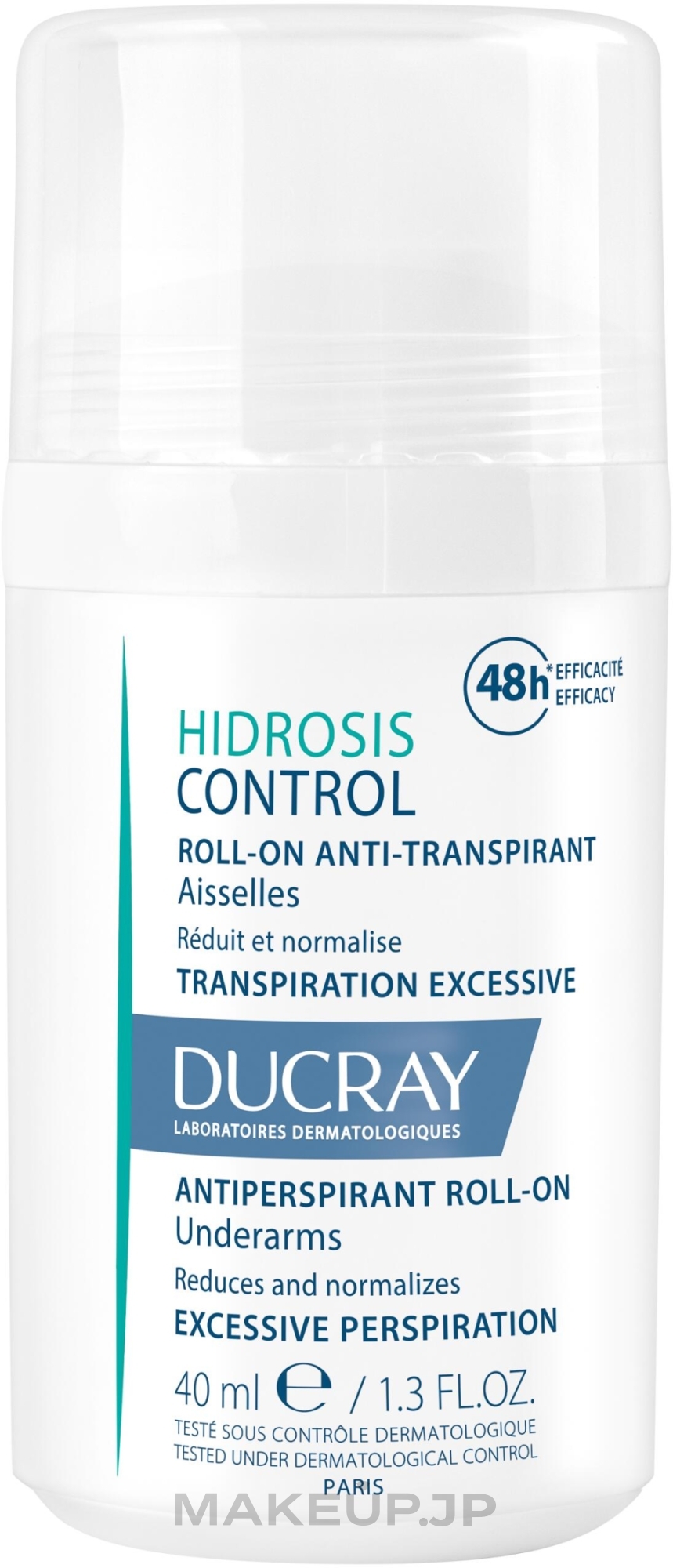 Antiperspirant - Ducray Hidrosis Control Roll-On Anti-Transpirant — photo 40 ml