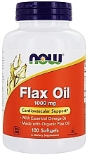 Flax Oil Softgels 1000mg - Now Foods Flax Oil — photo N5