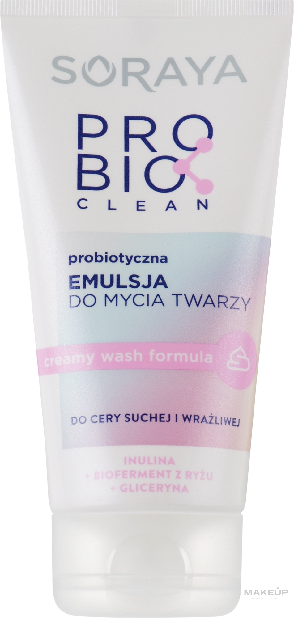 Face Cleansing Emulsion for Dry & Sensitive Skin - Soraya Probio Clean — photo 150 ml