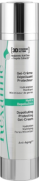 Protective Detox Facial Gel Cream - Rexaline Hydra 3D Hydra-DepolluSkin Gel-Cream — photo N2